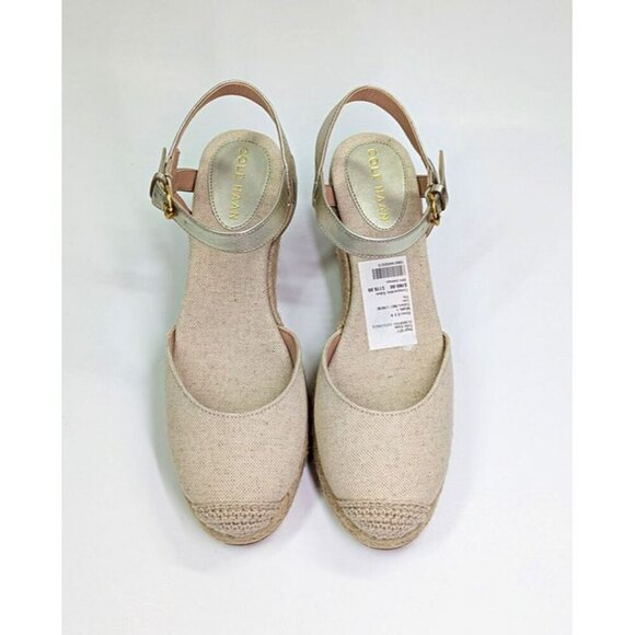 Cole Haan Cloudfeel Women's Espadrille Wedge Heels Linen Size 8.5 (MSRP $160) - Picture 2 of 7
